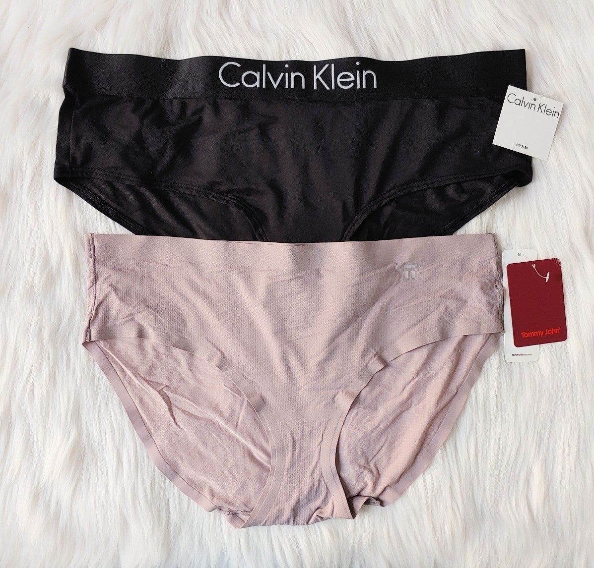 Tommy John & Calvin Klein Hipster Panties, XL