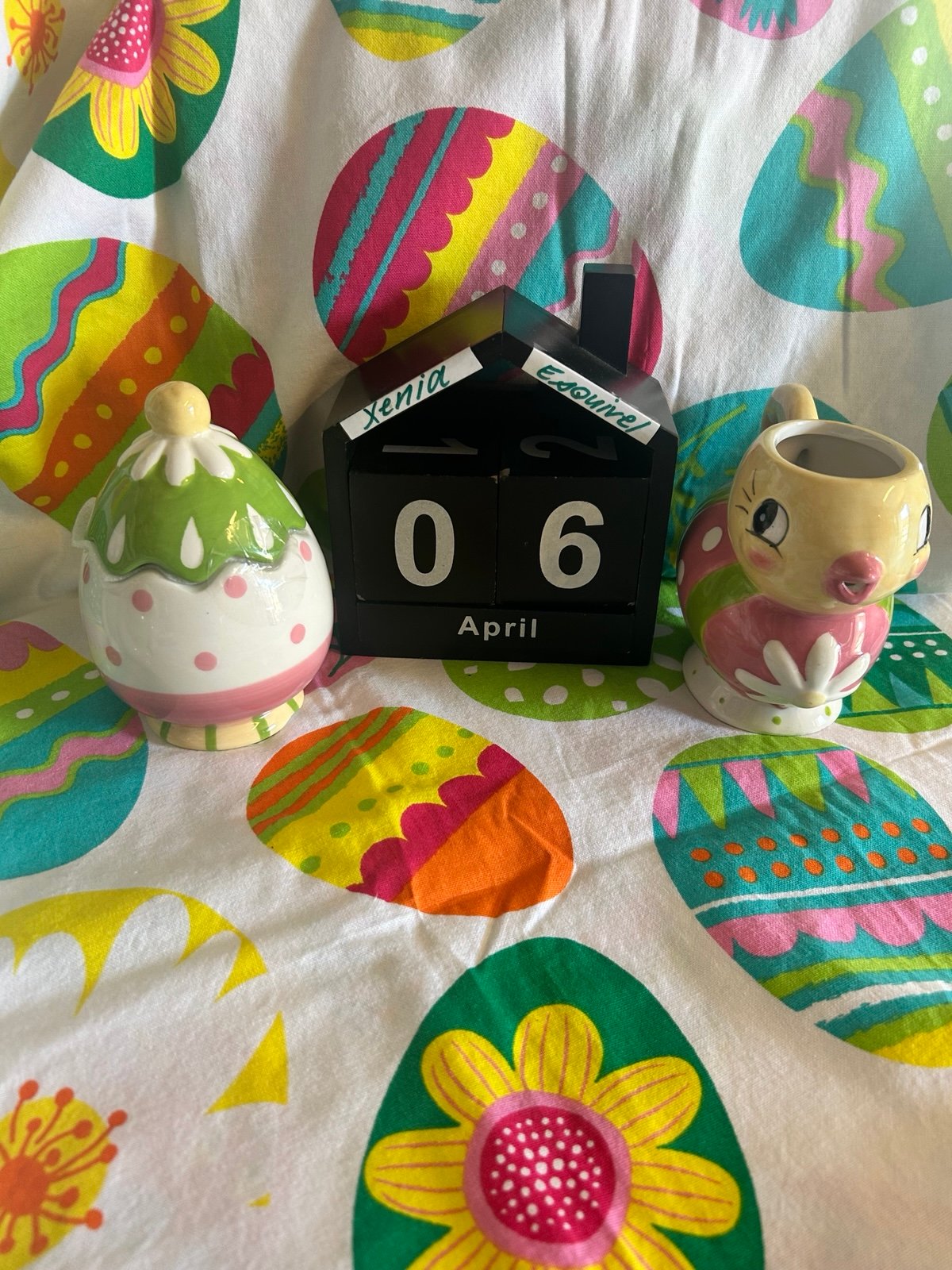 Rae Dunn Easter decor