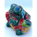 Talavera Mexican Pottery Frog Planter indoor/outdoor Multicolor