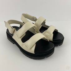 Vionic Marselle Women's Adjustable Lug Comfort Sandal Cream 8
