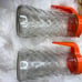 Vintage Original Tang Glass Set of 2 Pitchers