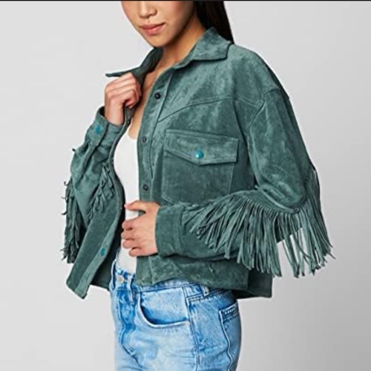 NWT BLANKNYC Olive Branch Shacket