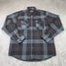 Dixxon Flannel Shirt Men Large Brown Black Gray Plaid Valencia Long Sleeve