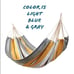 Blue/gray cloth cotton outdoor hammock 78x39in new