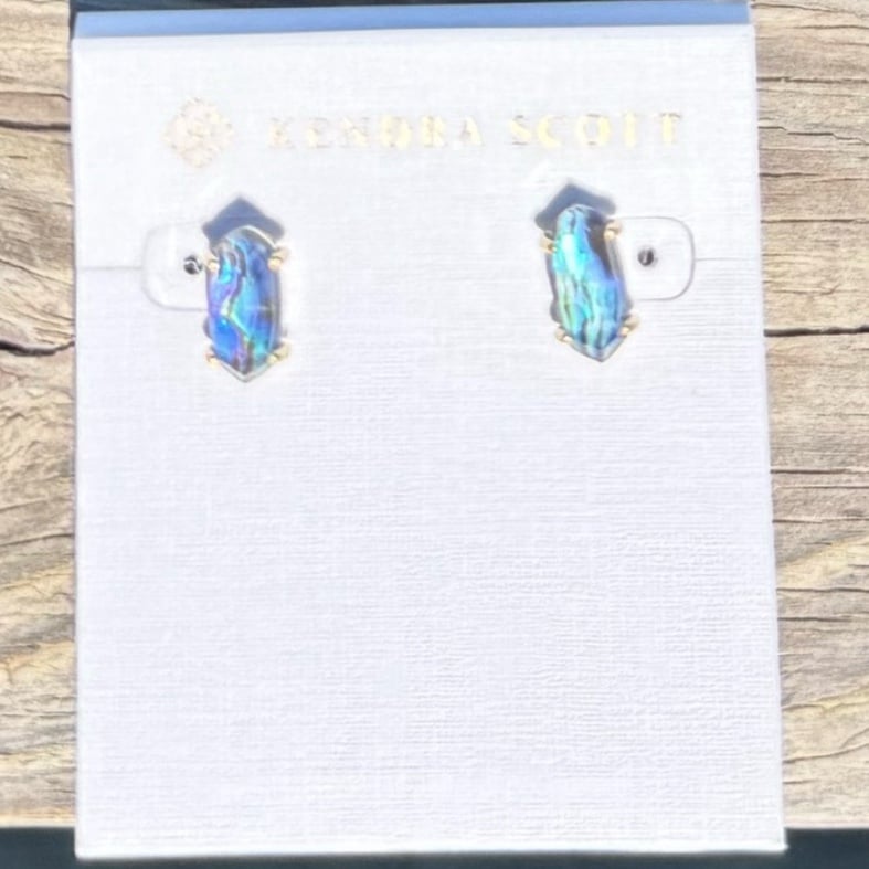 Kendra Scott Betty Abalone Illusion Statement Stud Earrings