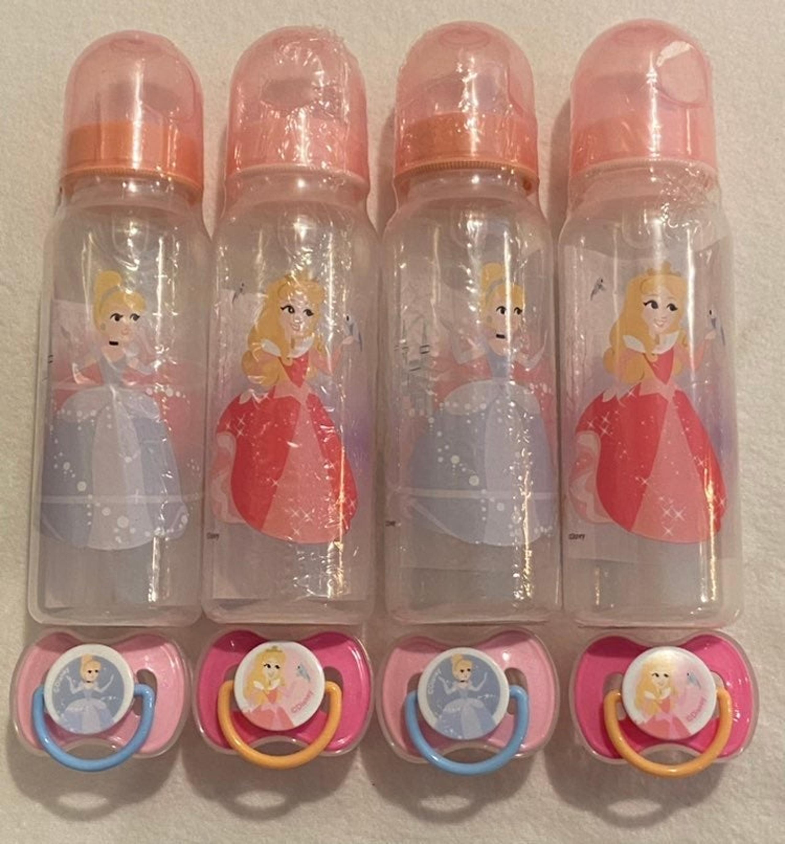 Disney Baby Princess Aurora & Cinderella 9oz bottles/pacifiers