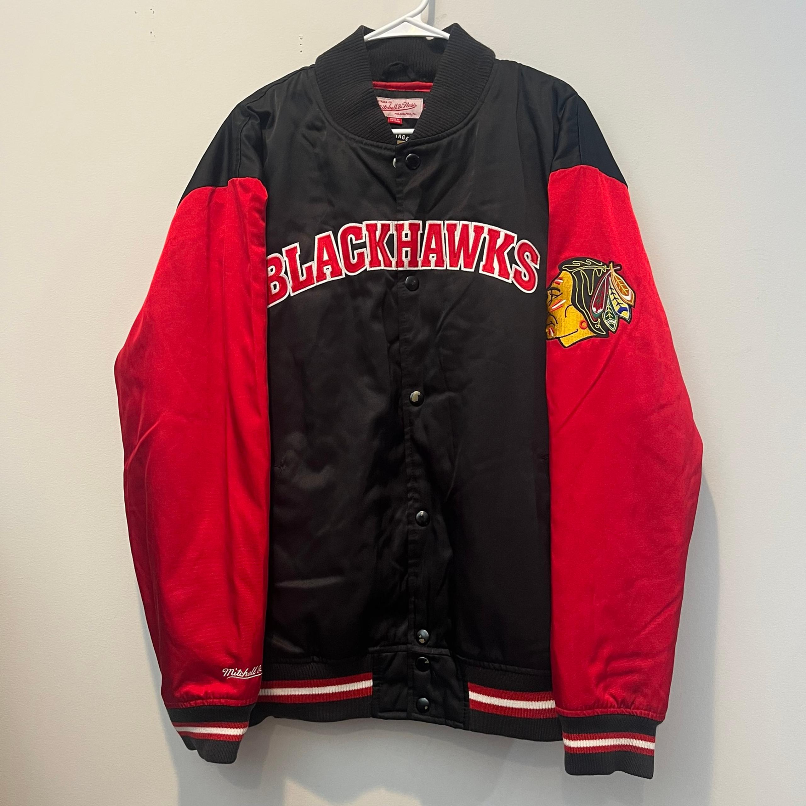 Mitchell & Ness Chicago Blackhawks Throwback Men's Red Varsity Jacket XL