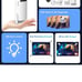 HY300PRO Auto Keystone Mini Portable Projector, 4K/260 ANSI Smart Projector with