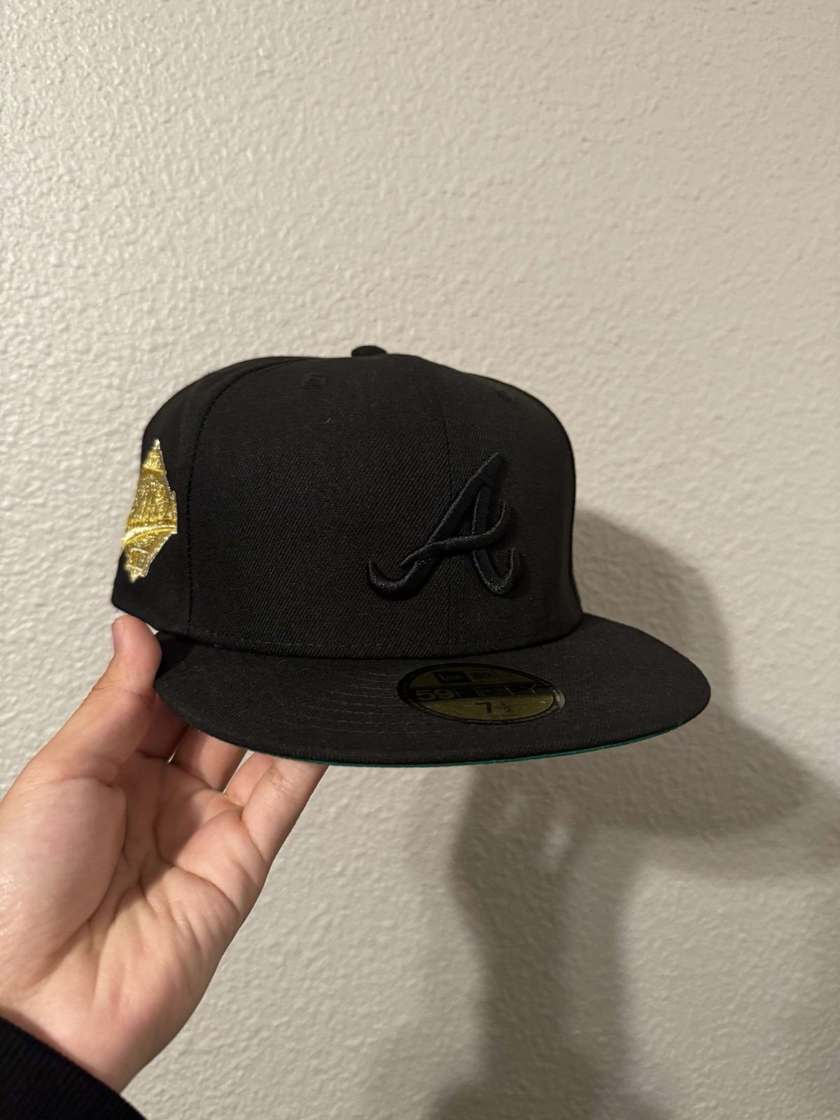 New Era Atlanta Braves Gold Digger 1995 World Series Patch Hat Club Exclusive 59