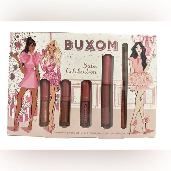 Buxom Babe Celebration Lip Gloss Set NIB