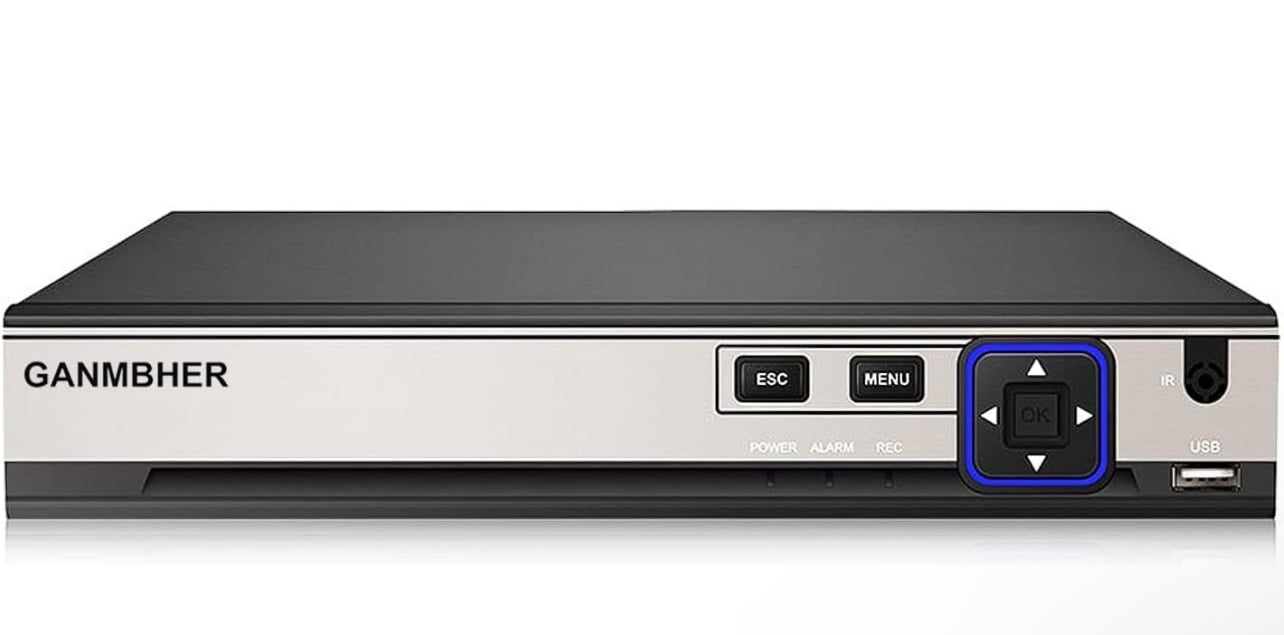 4K 6CH POE NVR, GANMBHER Network Video Recorder for Security Camera System, Supp