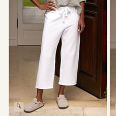 NWOT Frank and Eileen Catherine pants white triple fleece women’s Large