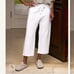 NWOT Frank and Eileen Catherine pants white triple fleece women’s Large