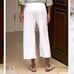 NWOT Frank and Eileen Catherine pants white triple fleece women’s Large