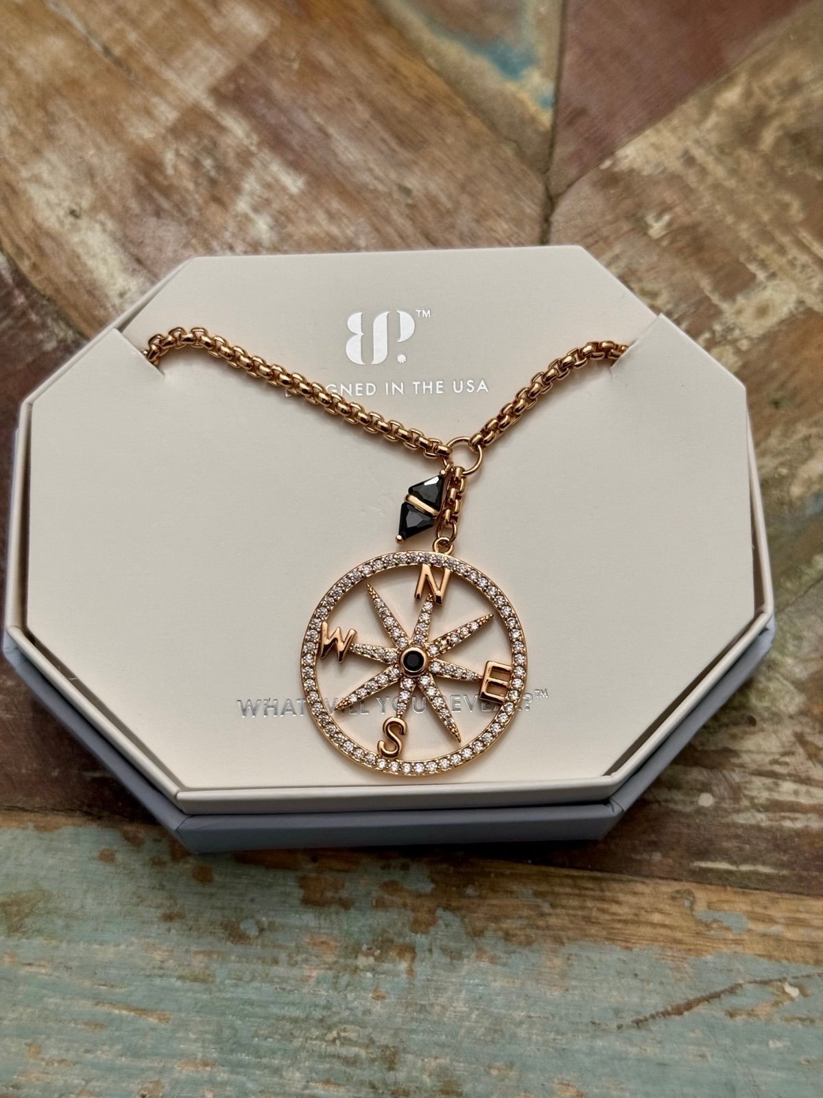 Bomb Party Necklace Black Onyx on Rose Gold
