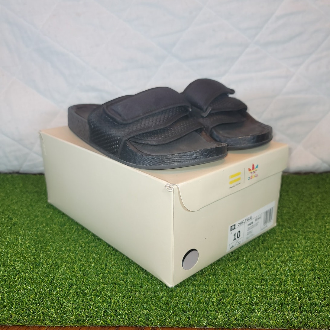 adidas x Pharrell Human Race Chancletas Slides Core Black