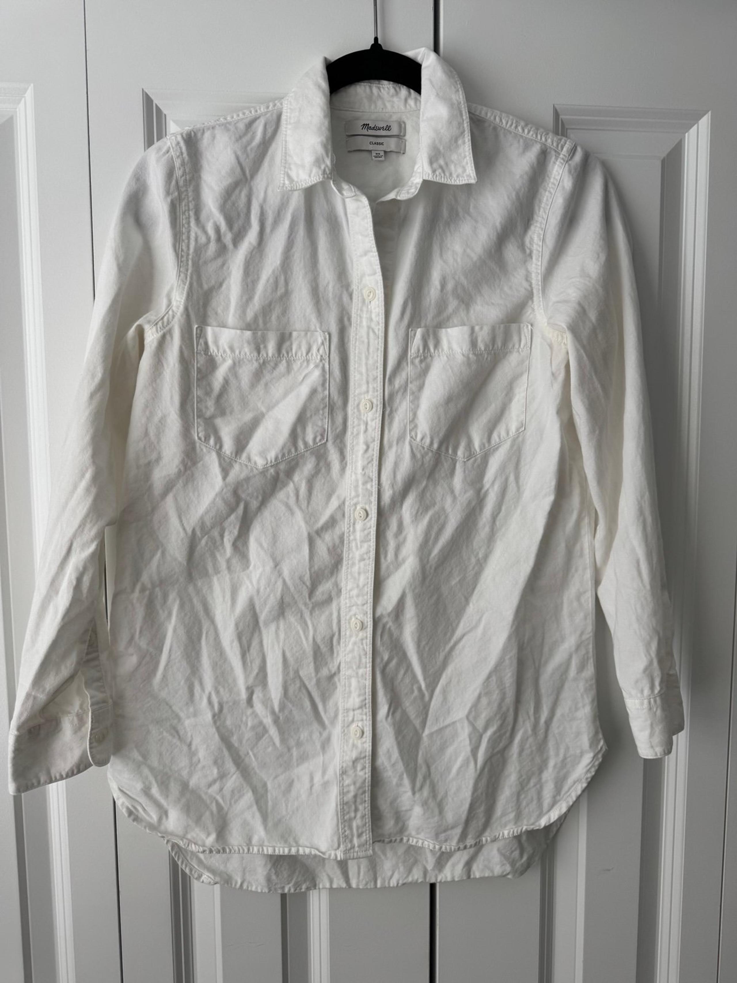 made well white button up dress shirt size xs