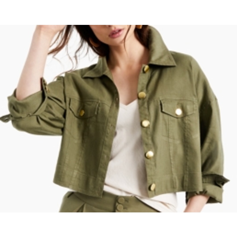 INC International Concepts Cropped Drop-Shoulder Jacket Size XL