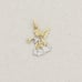 Pendant Only 10k Yellow Gold & White Gold Angel Trumpet Pendant