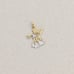 Pendant Only 10k Yellow Gold & White Gold Angel Trumpet Pendant