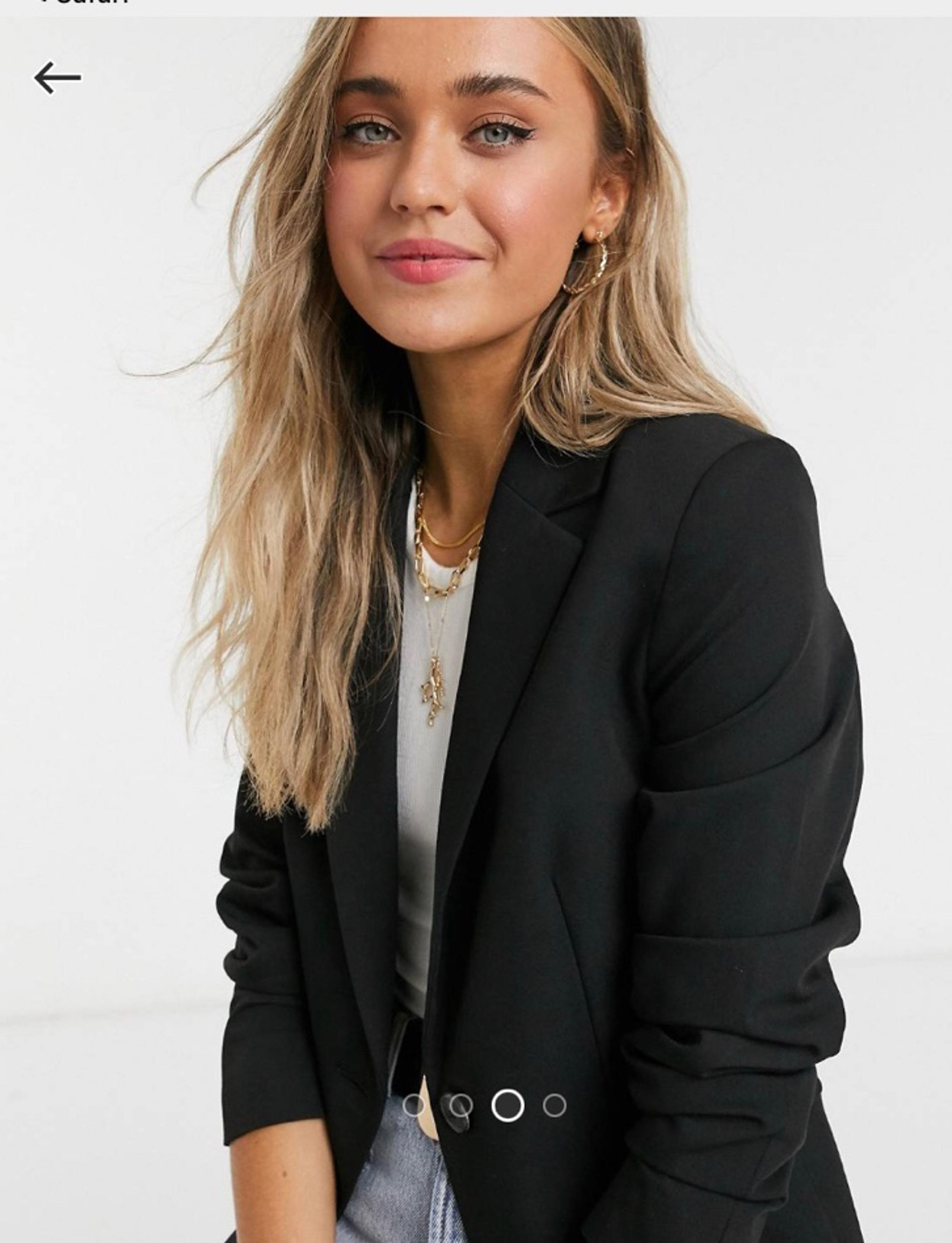 Mng by mango black blazer suit
