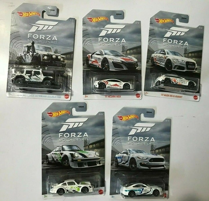 Hot Wheels 2020 Forza Motorsport Set of 5 cars new minty 1/64th