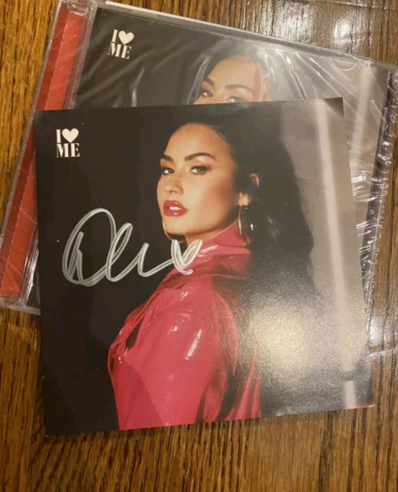 DEMI LOVATO - AUTOGRAPHED I LOVE ME AD CARD!!!