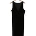 Banana Republic Black Velvet Sleeveless Wide Leg Jumpsuit