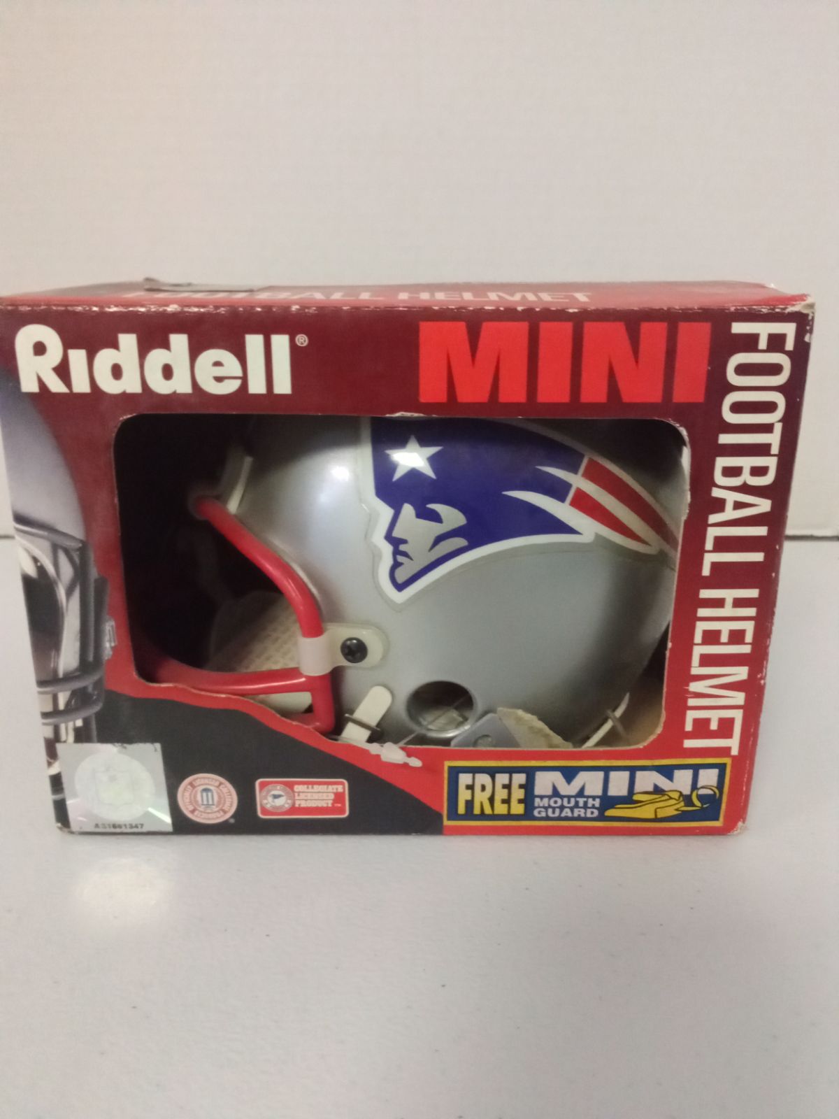 Vintage New England Patriots mini helmet new inbox GM new
