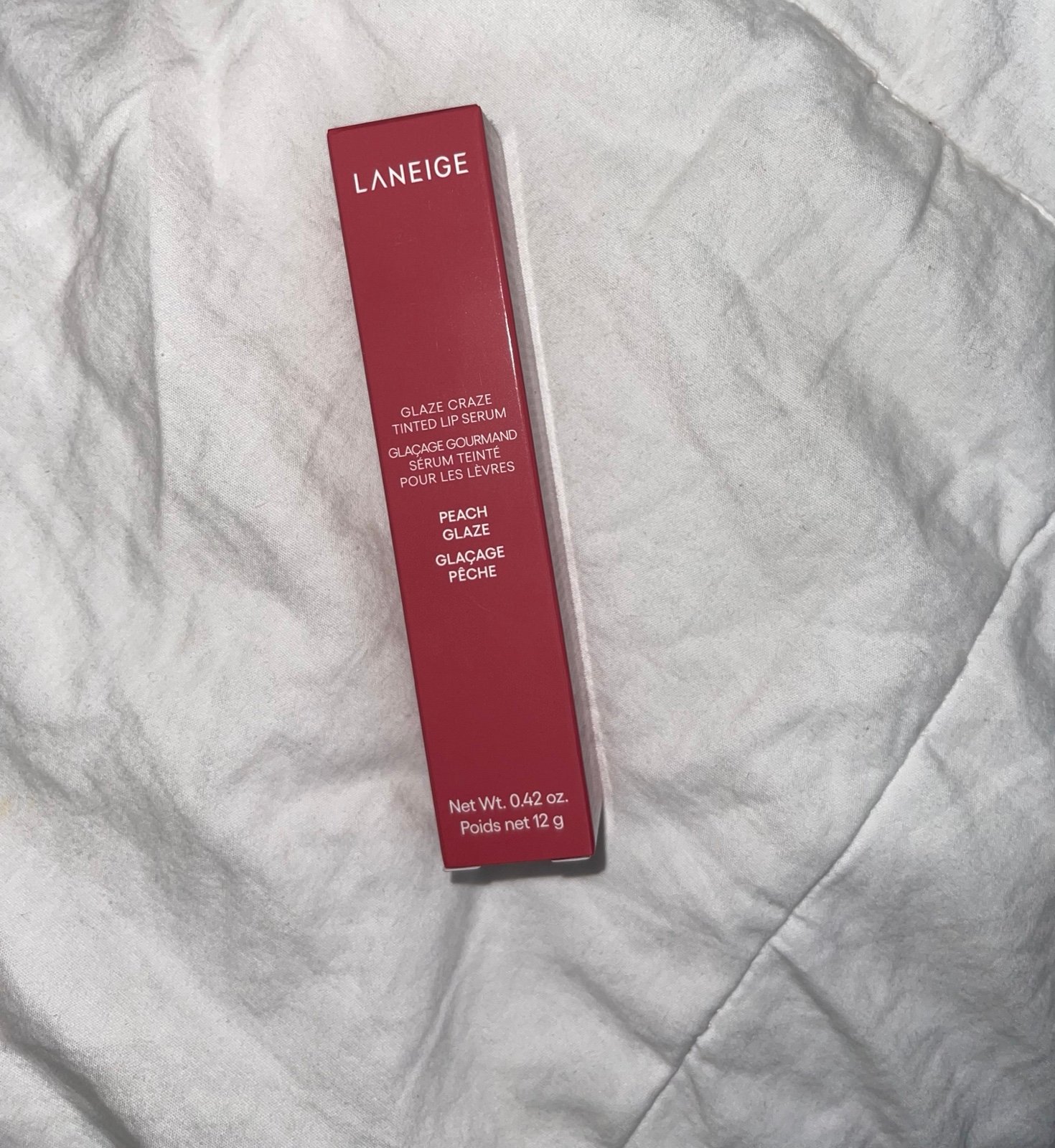 Laneige Glaze Craze PEACH GLAZE Tinted Lip Serum NEW