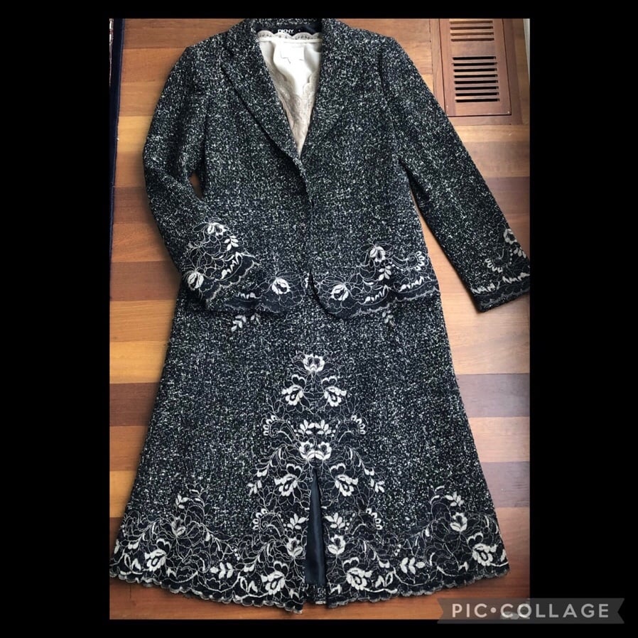 DKNY lace skirt suit 8/10