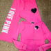 VS PINK vintage heart zip jacket sweat boyfriend pants hoodie outfit set