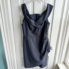 Alex Evenings Off Shoulder Embellished Sheath Dress