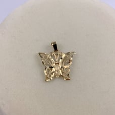 Gold Butterfly Charm 14K Stamped Gold New NWOT