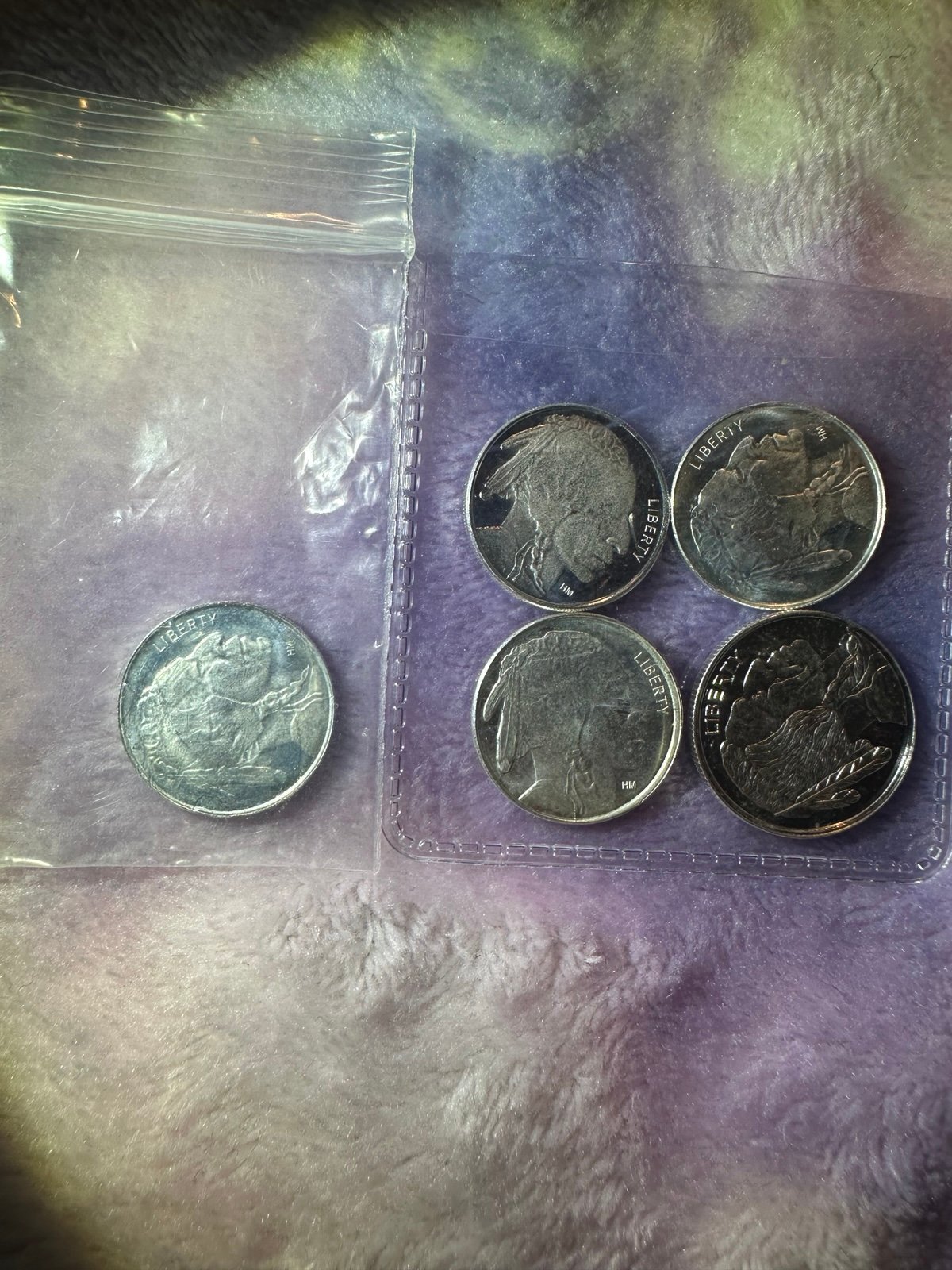 1/10 Oz American Indian Silver Rounds