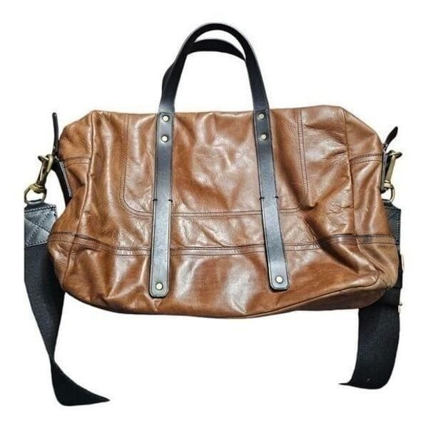 BANANA REPUBLIC Brown Leather Briefcase Messenger Bag