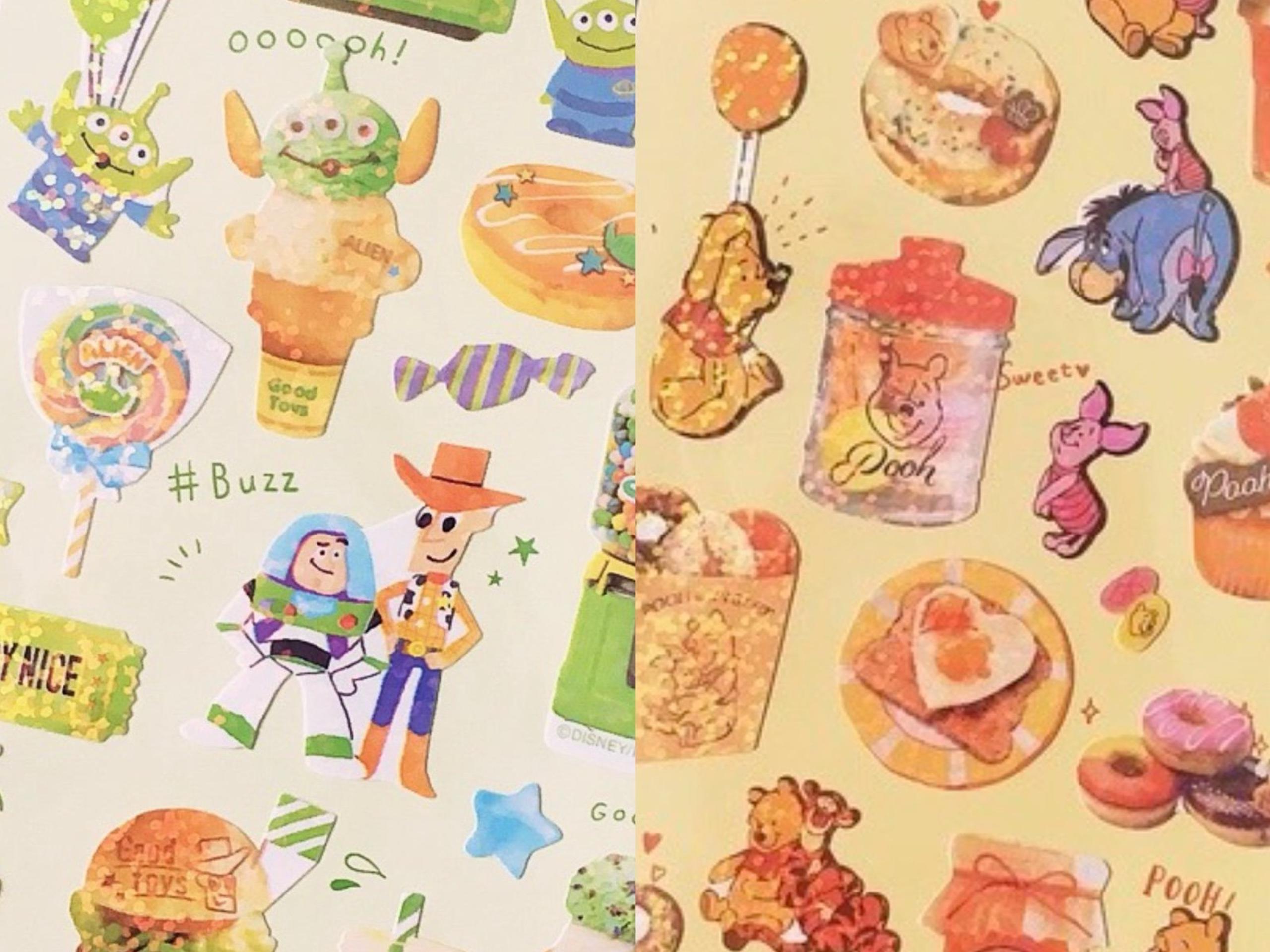 Winnie-the-Pooh/toy story sticker set 2 sheets
