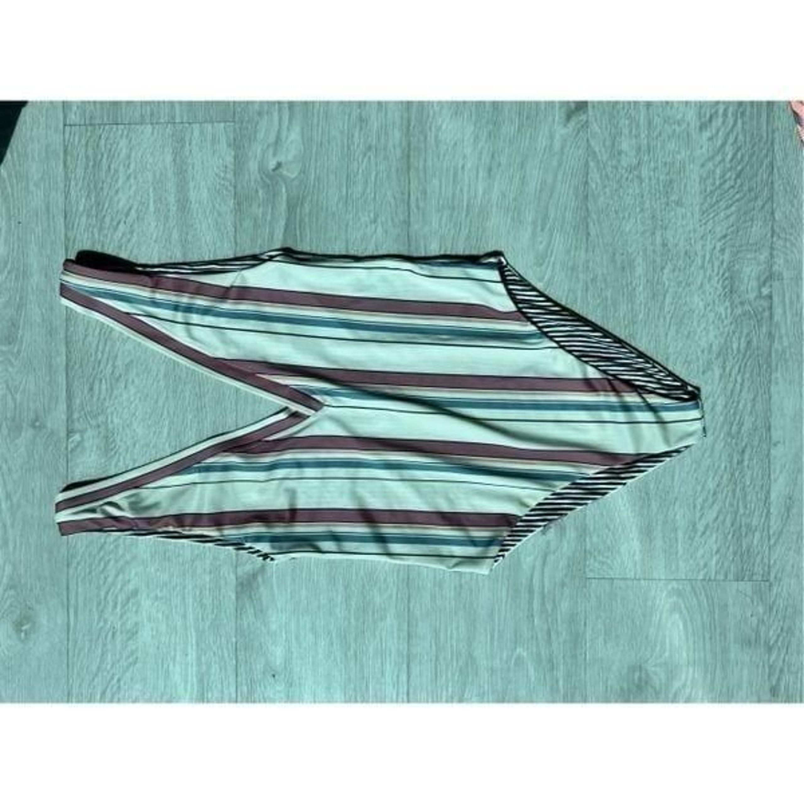 Anthropologie swimwear stripped one piece