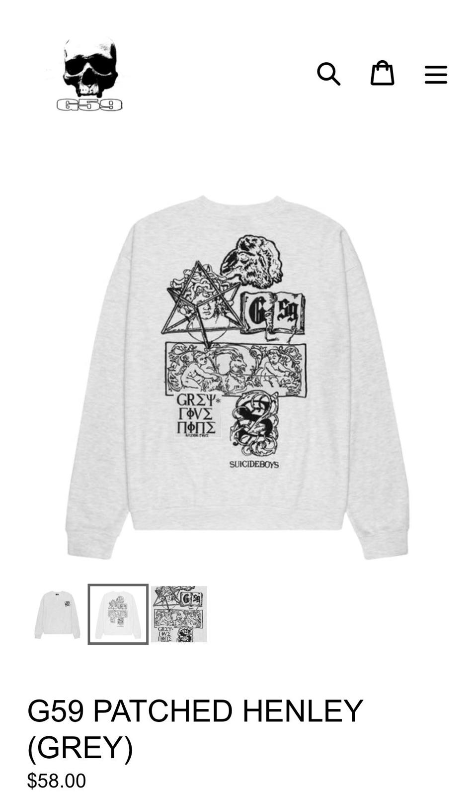 G59 Patched Henley (Grey)