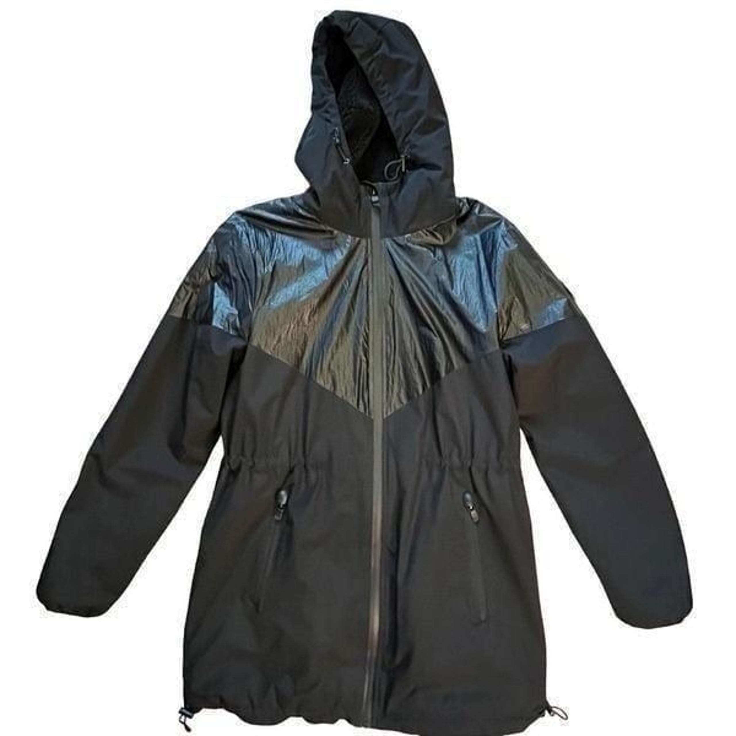 NWOT Womens Parka Coat Medium Black Drawstrings Lined Winter Clean! - Michael Kors
