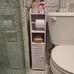 Toilet Paper Holder Stand: Bathroom Storage Cabinet Beside Toilet