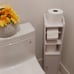 Toilet Paper Holder Stand: Bathroom Storage Cabinet Beside Toilet