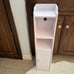 Toilet Paper Holder Stand: Bathroom Storage Cabinet Beside Toilet