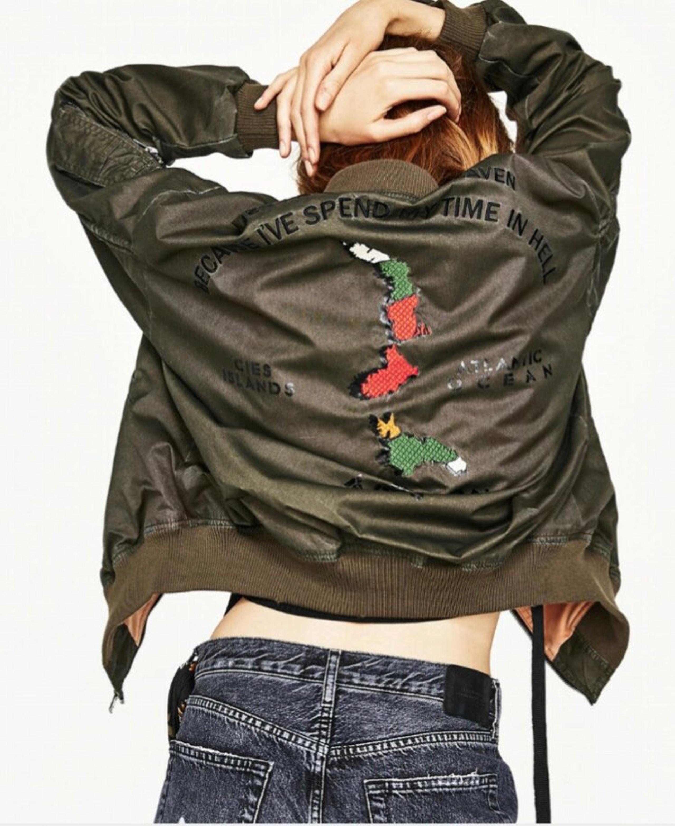 ZARA WOMEN’S BOMBER MILITARY JACKET