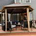 NEW 12ft. Hexagon Gazebo w/ Tool-Free Steel Frame and Screen Netting Side Walls