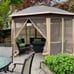 NEW 12ft. Hexagon Gazebo w/ Tool-Free Steel Frame and Screen Netting Side Walls