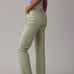 American Eagle green leather pants, size 000