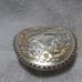 Montana Silversmiths Letter W Silver Gold Flowers Stud Edge Great Vintage Shape