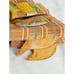 Woven Bamboo Hand Carved Painted Fish Wall Art Decor Multicolor India