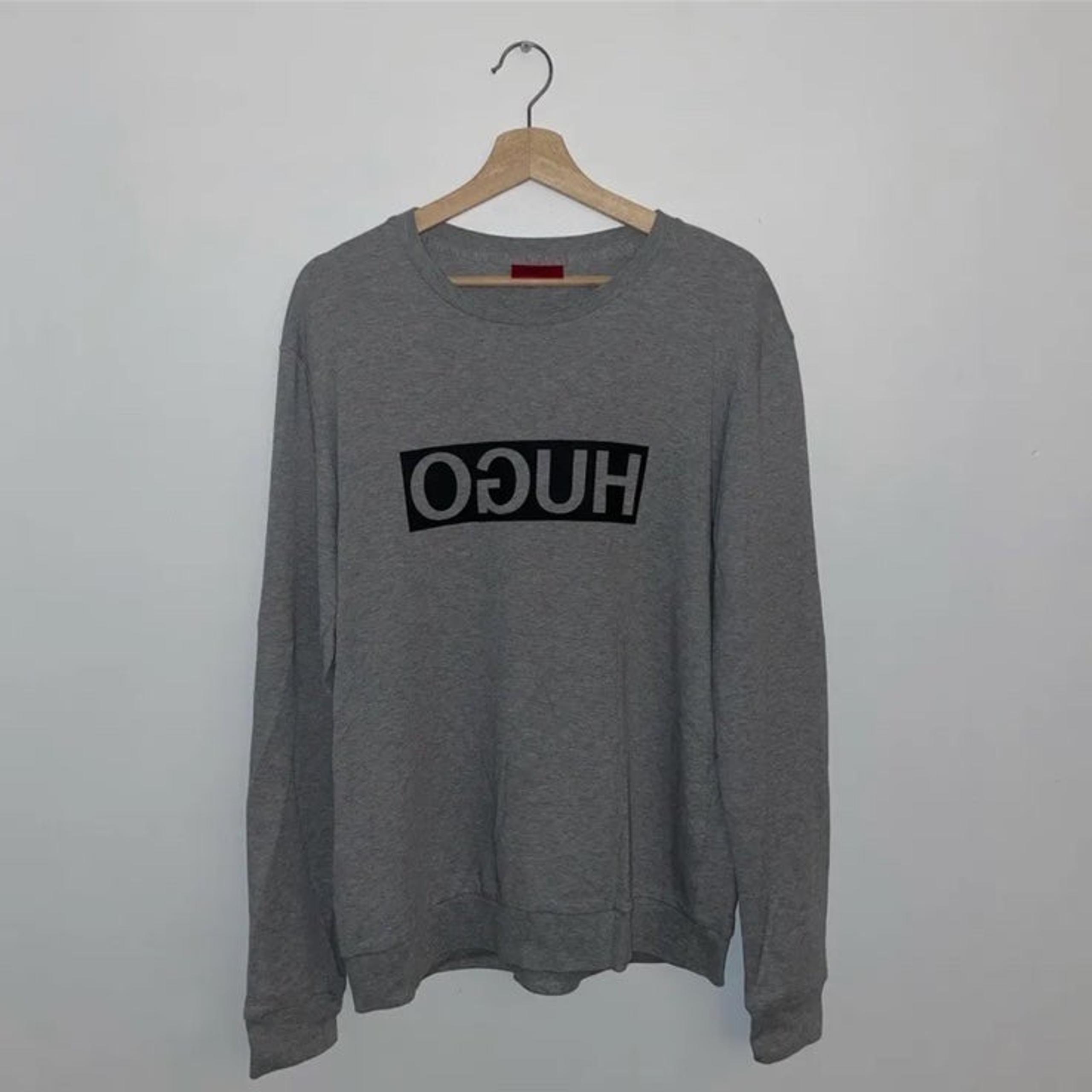 HUGO by Hugo Boss Reverse Logo Crewneck Sweatshirt Regular Fit Men’s Size Medium